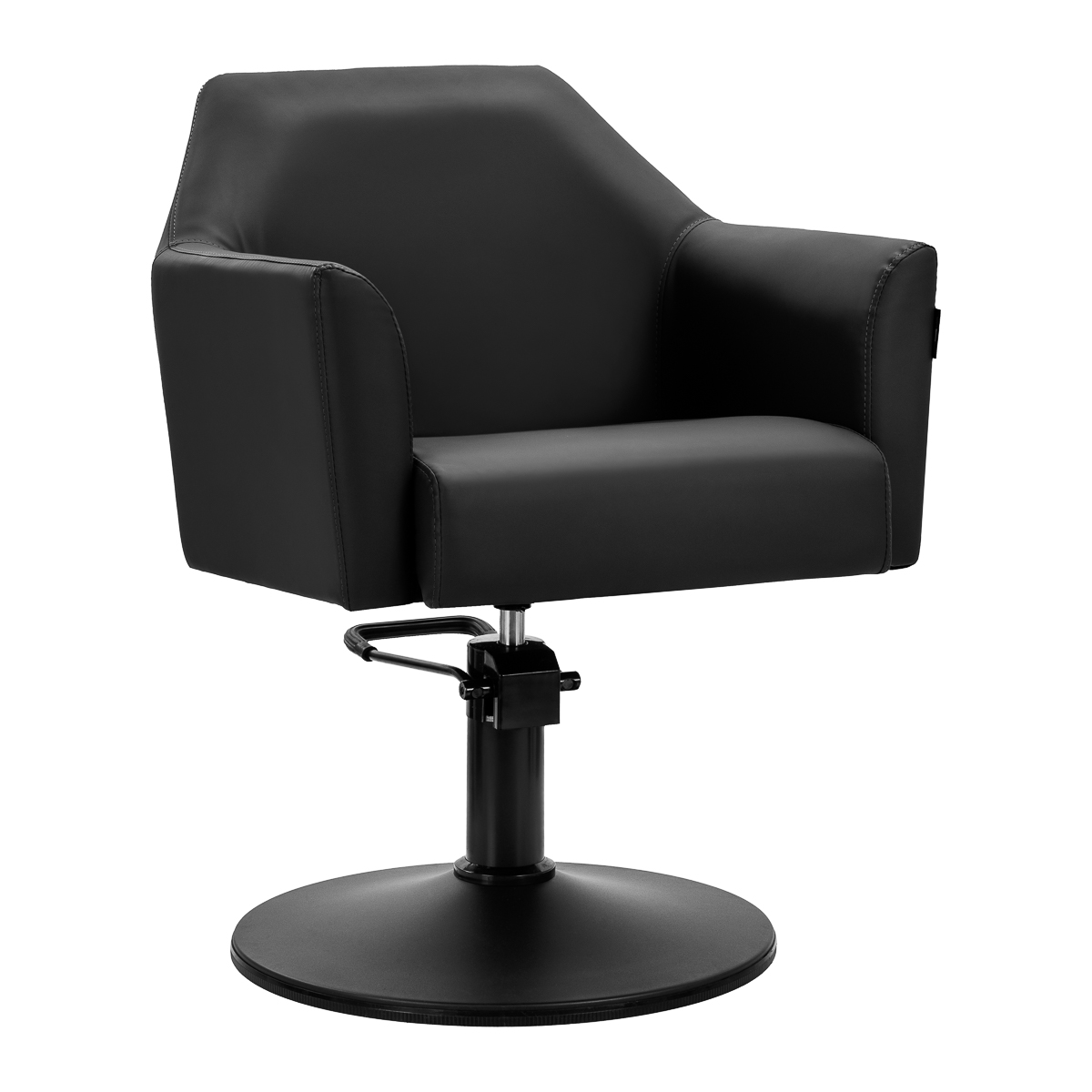 Gabbiano Friseurstuhl Davos schwarz | Premium Friseurmöbel