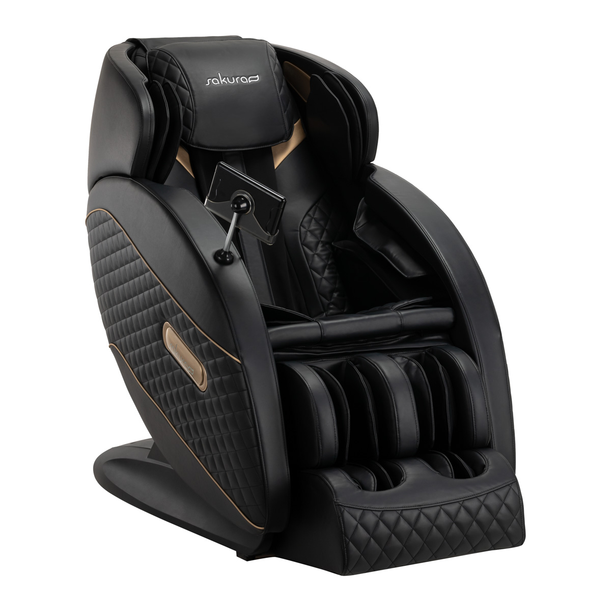 Sakura Massagesessel Standard 801 in Schwarz – Professioneller Friseurstuhl mit Massagefunktion