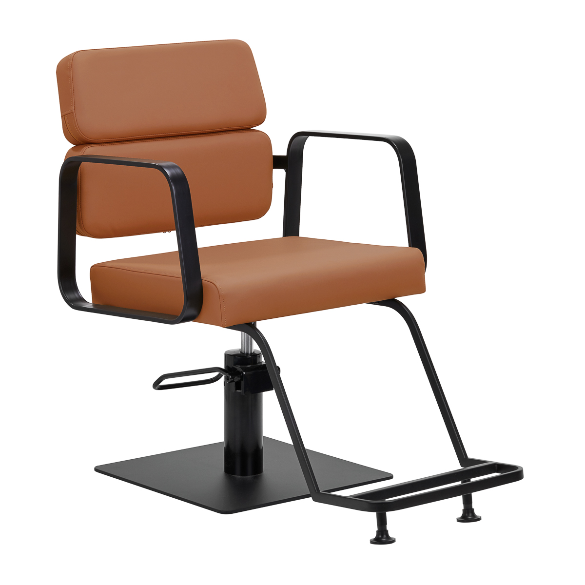 Gabbiano Porto Friseurstuhl schwarz orange – Hydraulik