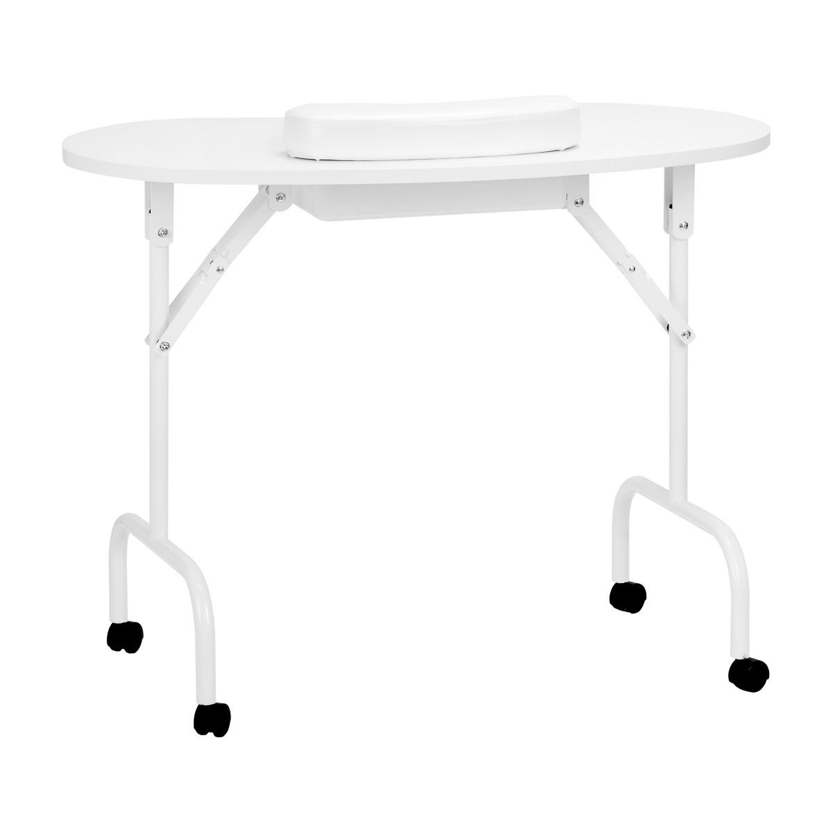 ACTIVESHOP Klappnageltisch 4031 weiß mit Tasche – mobiler Einsatz