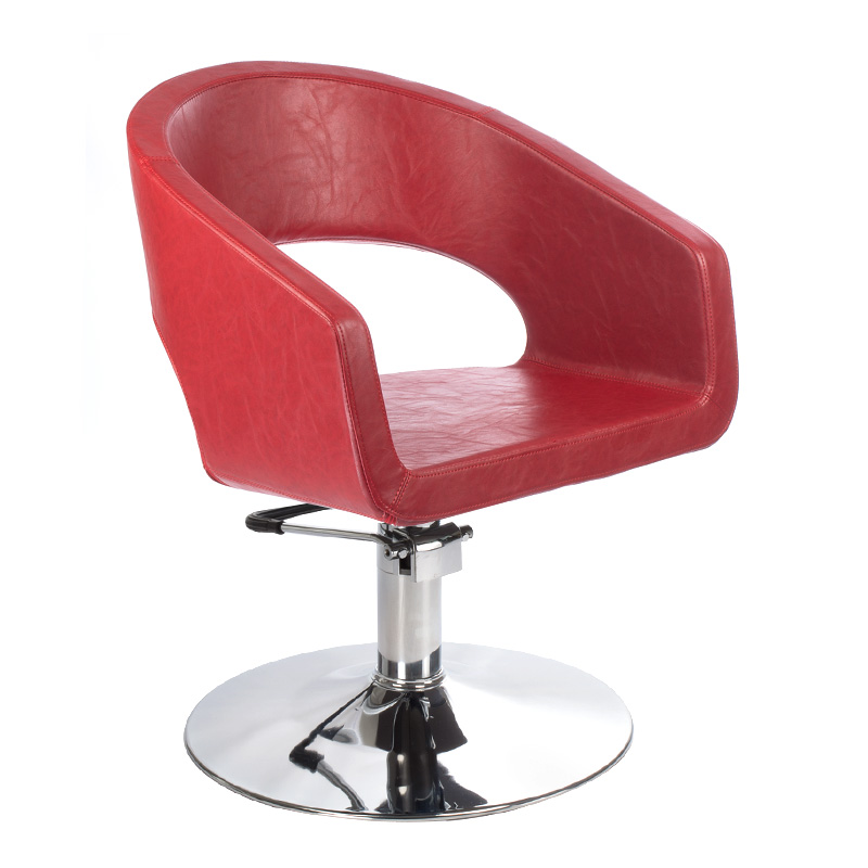 Friseurstuhl Rot Hydraulisch - Professioneller Salonstuhl Friseureinrichtung