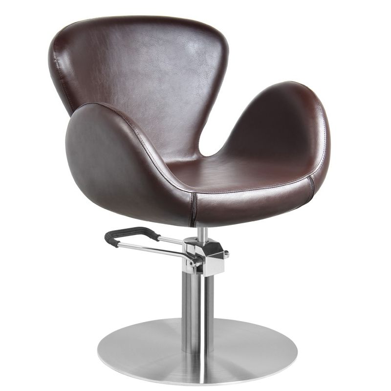 Gabbiano Friseurstuhl Amsterdam Braun – Höhenverstellbar