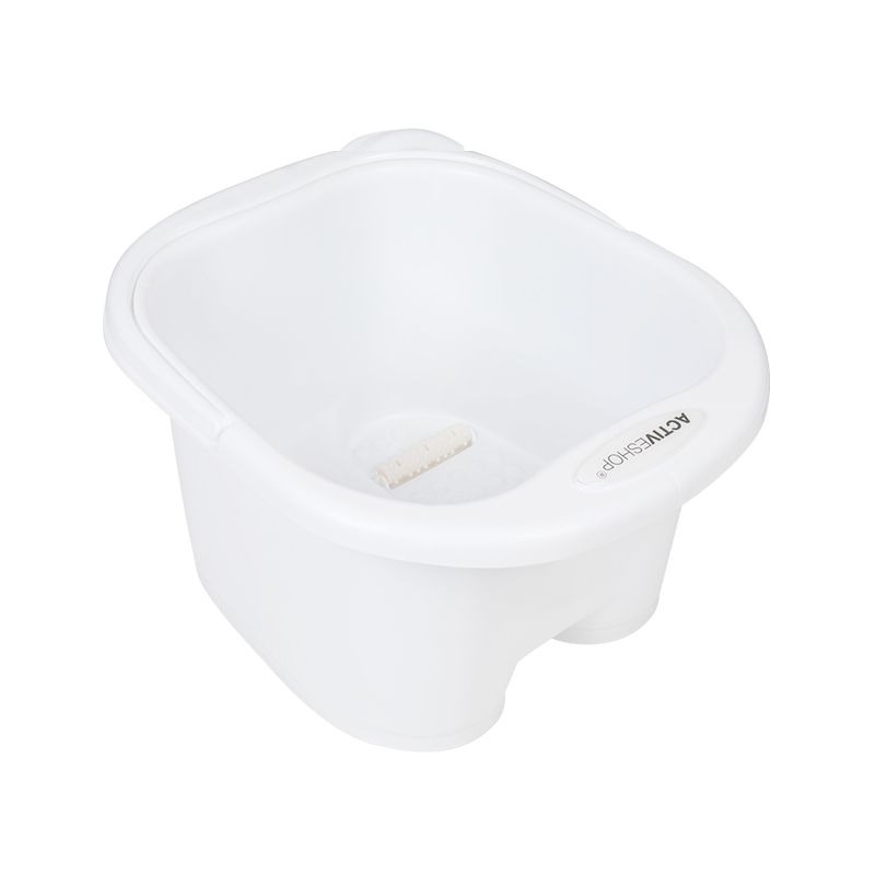 Fußbadewanne mit Massagerollen weiß – Pediküre Schüssel