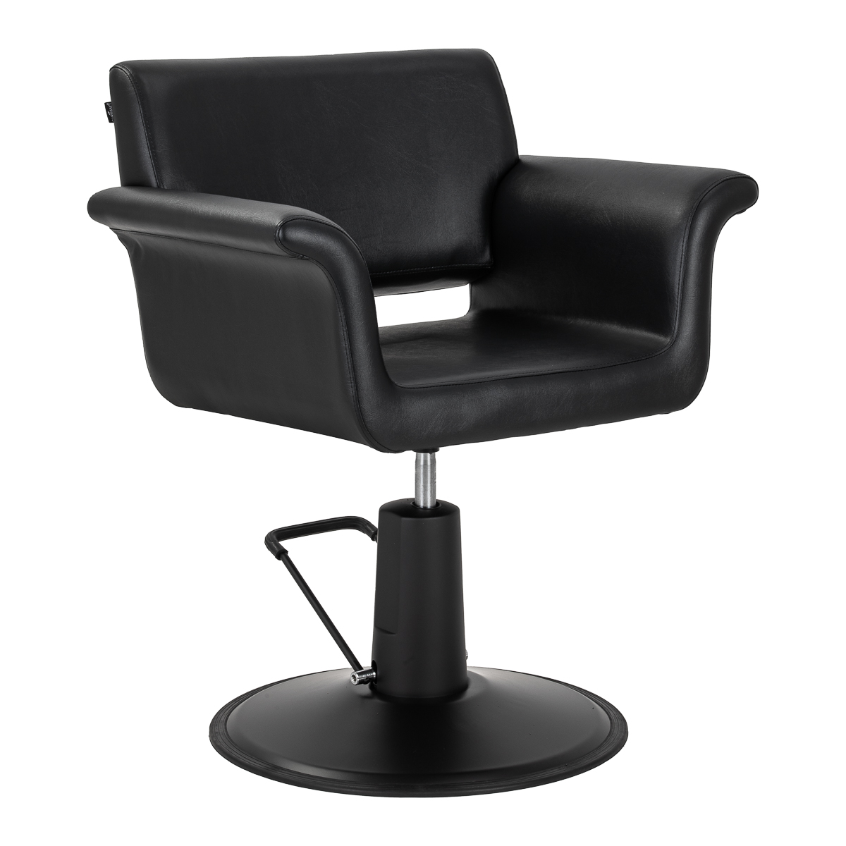 Gabbiano Friseurstuhl Lucca Schwarz - Premium Friseursessel für Salon & Barbershop