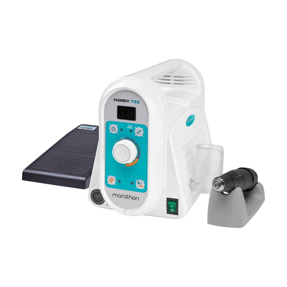SAEYANG Marathon Handy 702 Dental Mikromotor Nagelfraser mit S40-FS60N Bürste für Profis