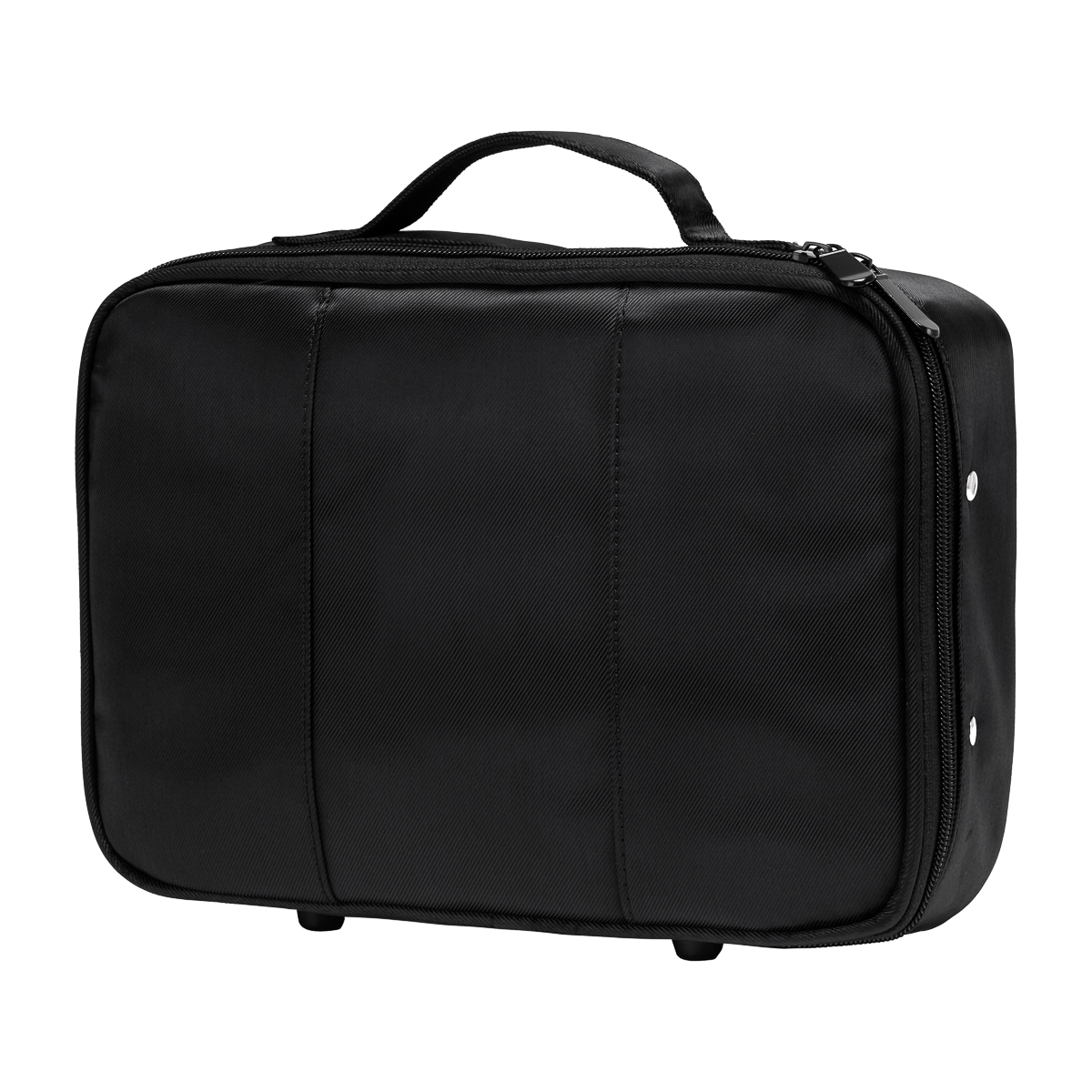 Friseur Koffer schwarz aus Stoff - Profi Frisiertasche für Salon & Reisen