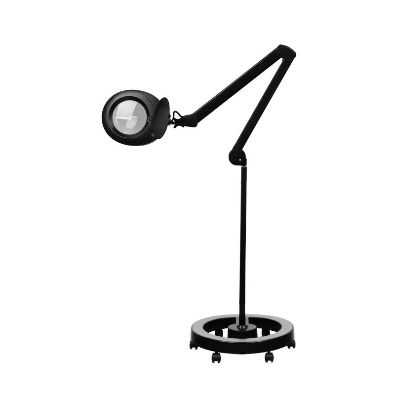 ELEGANTE Lupenleuchte 6025 mit 60 LED SMD 5D - Schwarz mit Stativ