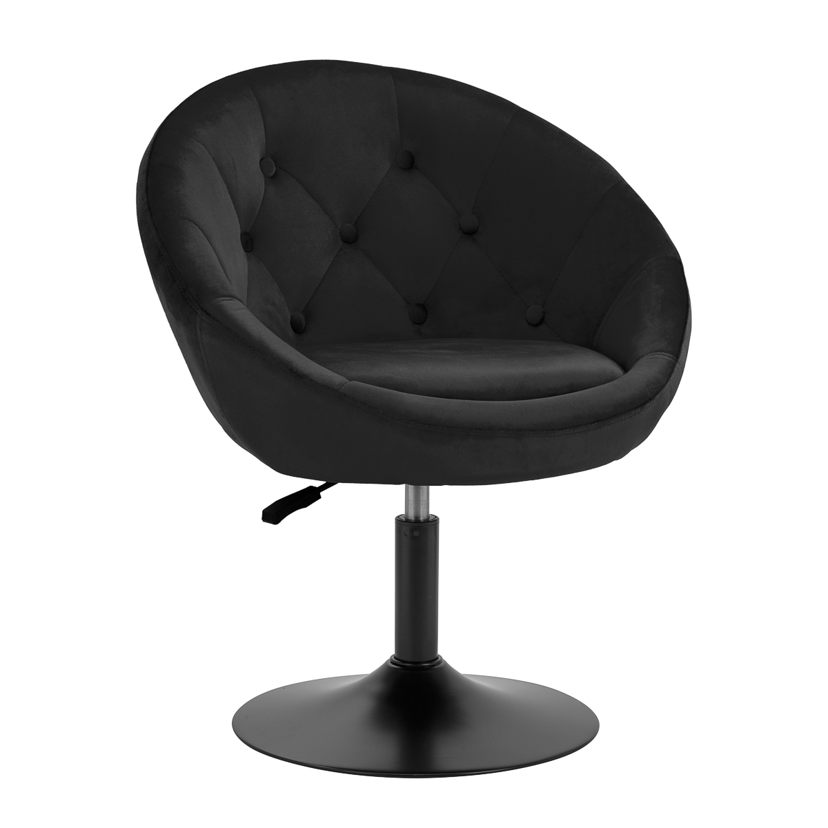 4RICO Drehstuhl Schwarz Friseursalon Wartebereich