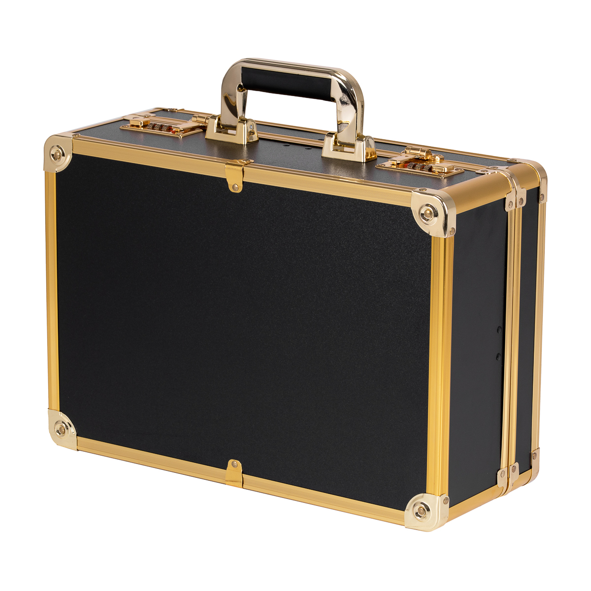 Barber Koffer gold schwarz - Profi-Friseurtasche für Barbiere