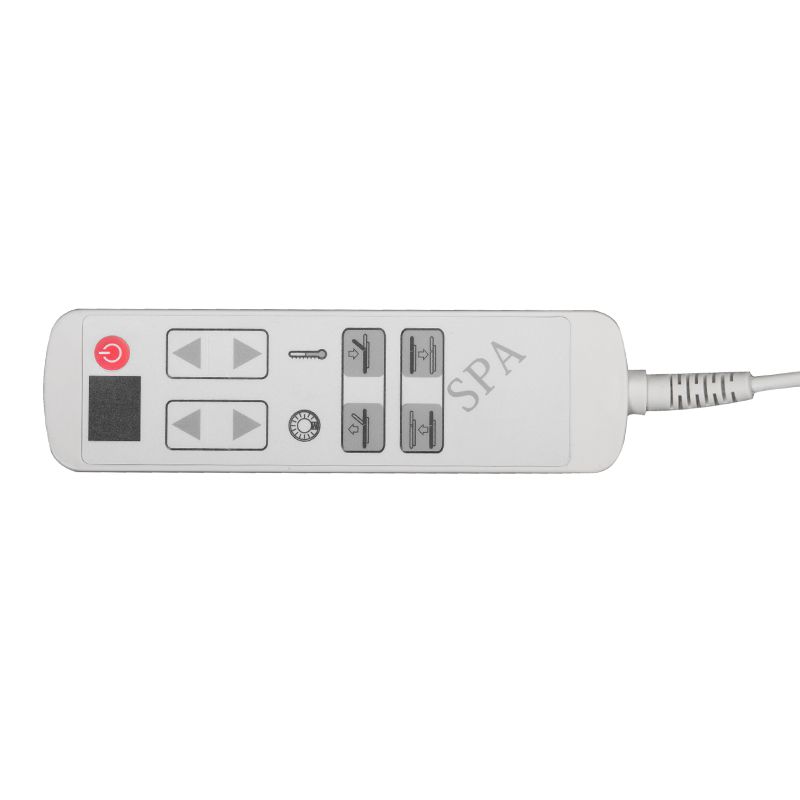 Spa-Kosmetikliege AZZURRO Wood 815B Grey mit LED-Beleuchtung und Wärmefunktion