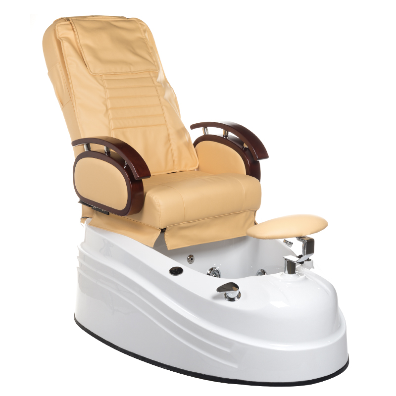 Pediküre Liege Deluxe Beige - Premium Wellnessliege mit Massage