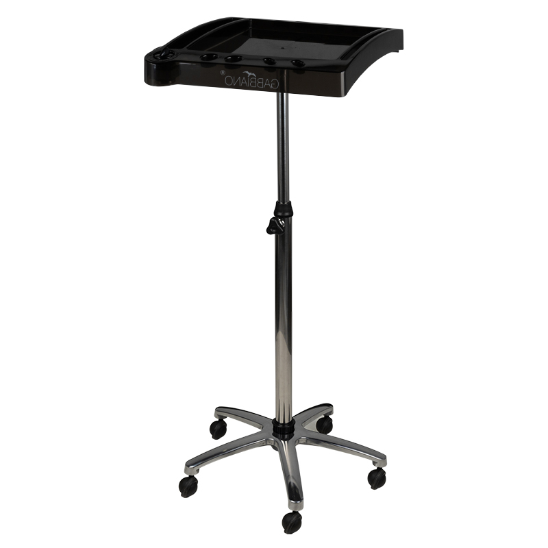 Gabbiano Friseurwagen 265 schwarz mit Rollen - Profi Friseurbedarf