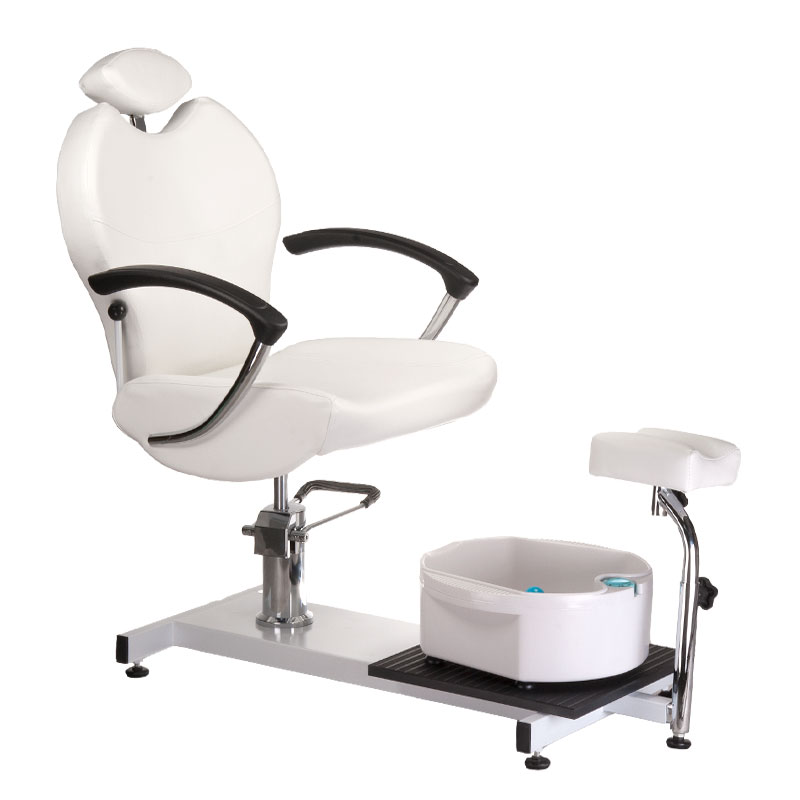 Premium Wellness-Pediküre Liege Weiß - Professionelle Fußpflege Station