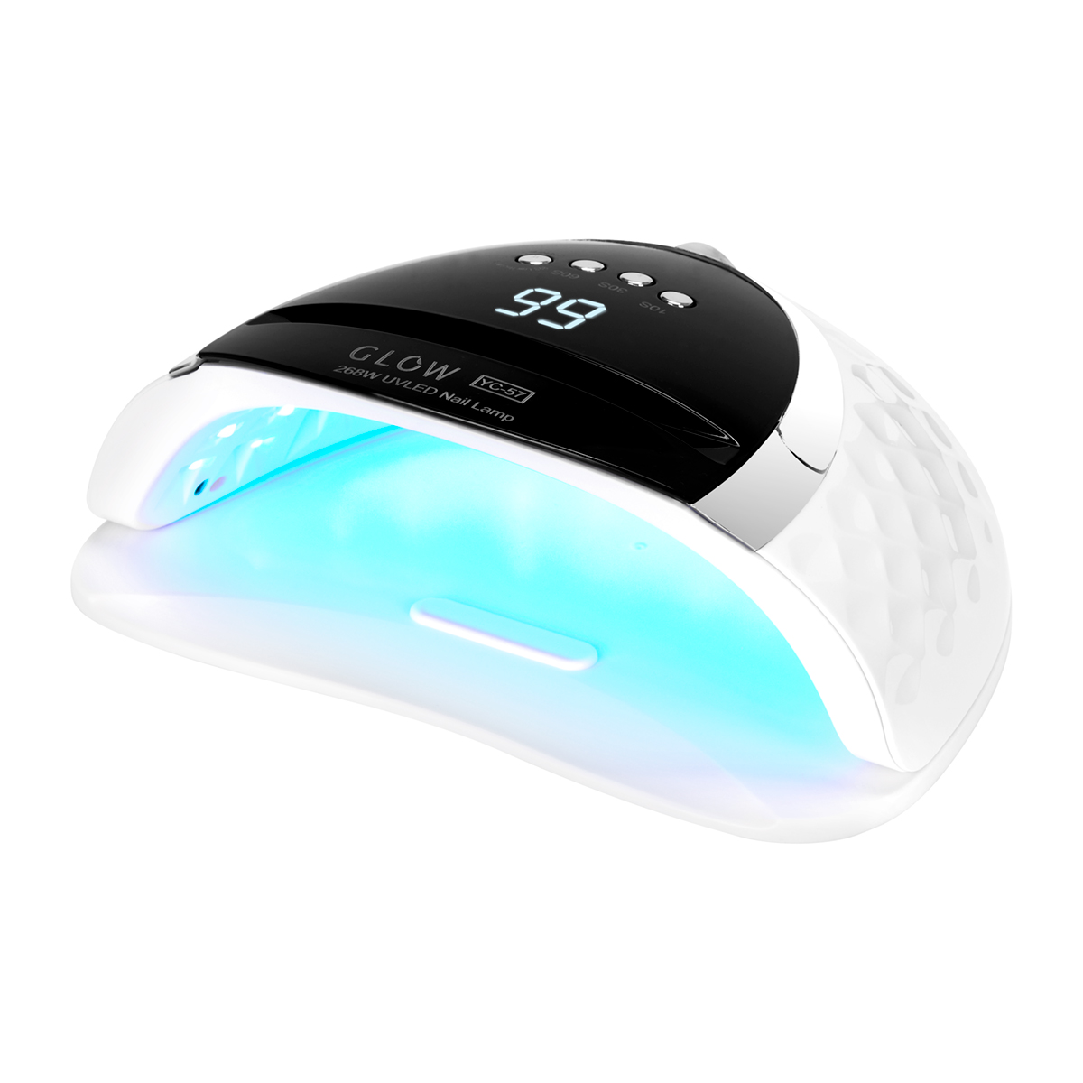Glow UV-LED-Lampe YC57 Weiß 268W – Dual-LED Nagellampe