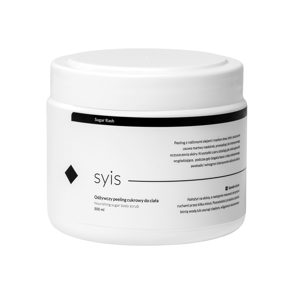 SYIS Pflegendes Zucker Körperpeeling 500 ml – Natürliche Hautglättung & Regeneration