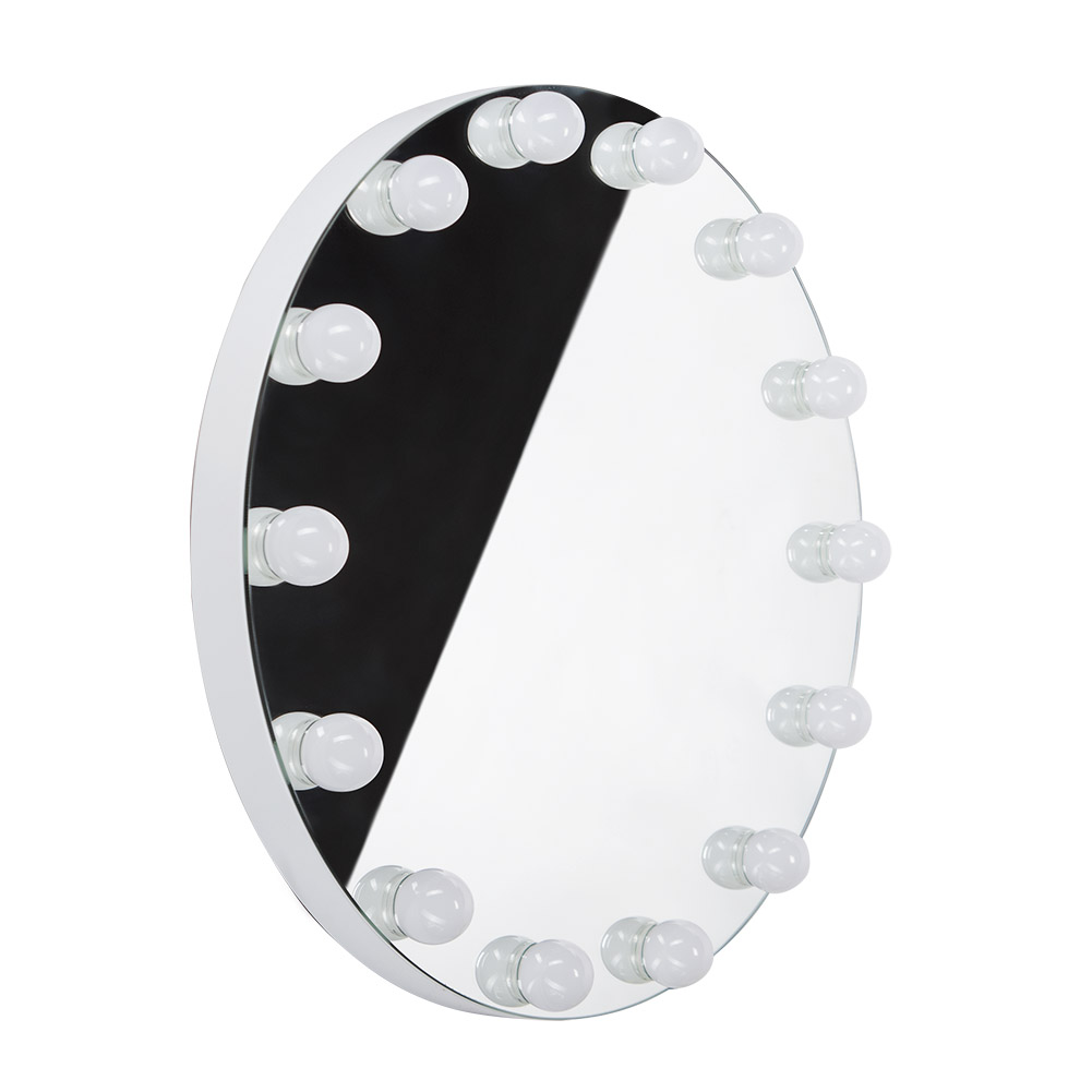 Premium LED-Schminktisch-Spiegel Hollywood Style - Rund 50cm