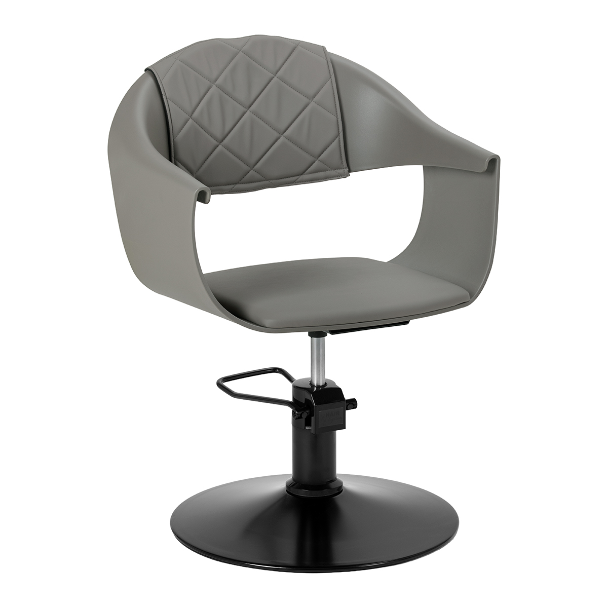 Friseurstuhl Halo Grau - Ergonomischer Salon-Stuhl für professionelle Friseurarbeiten