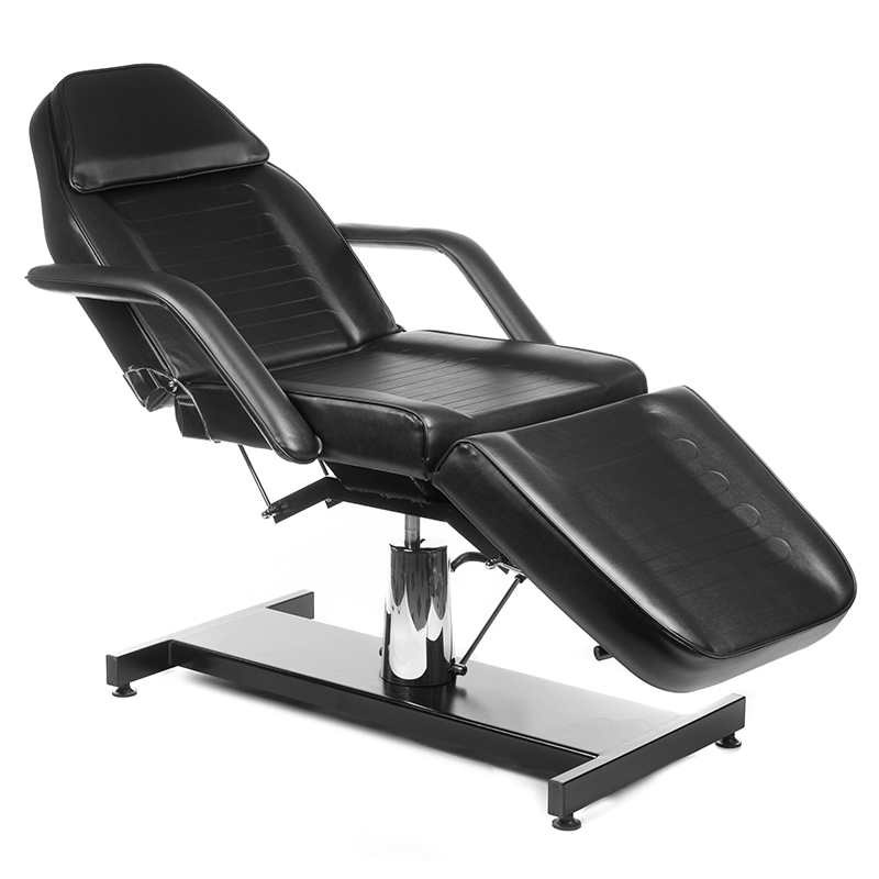 Hydraulische Kosmetikliege Professional Comfort - Schwarz mit Pedikürefunktion
