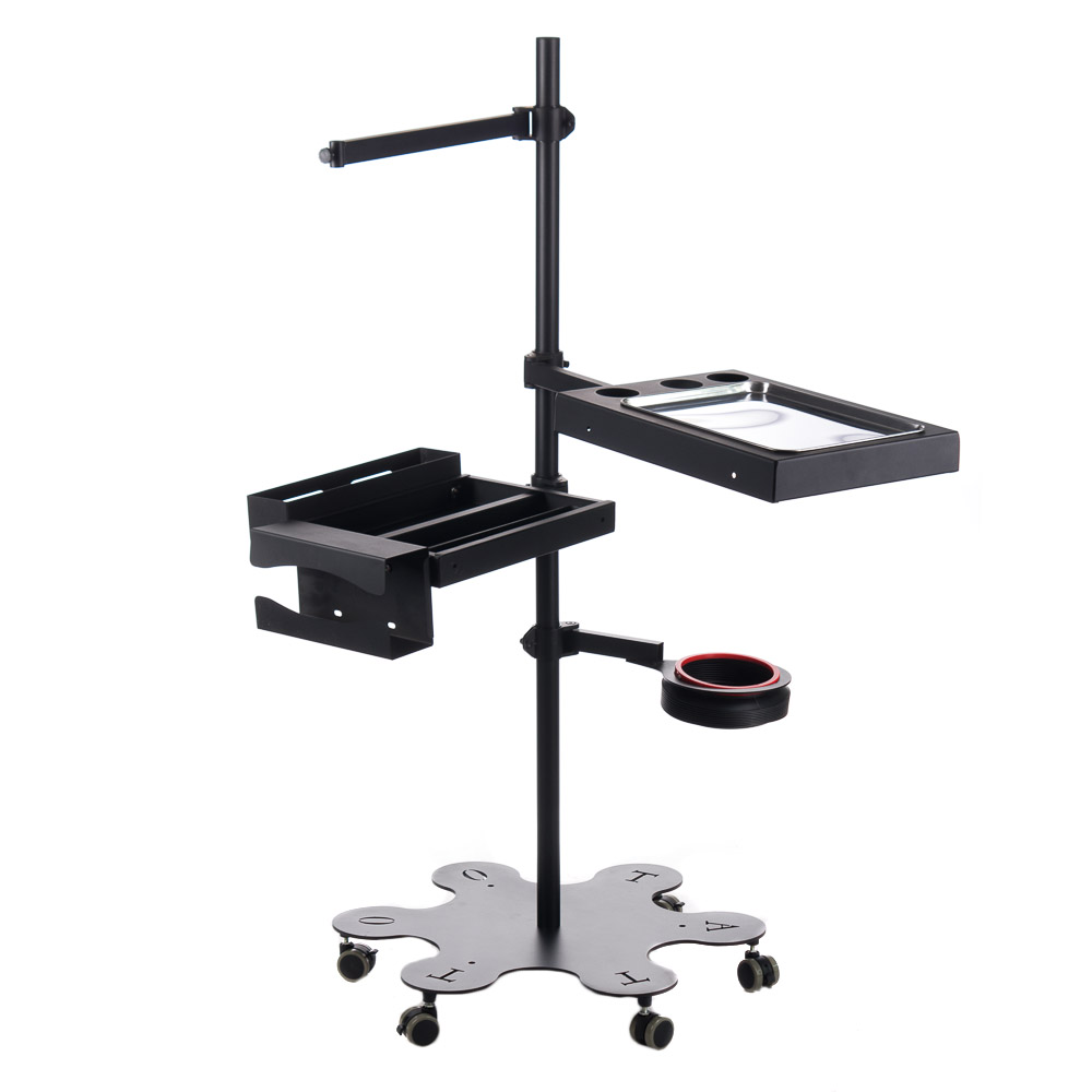 Premium Tattoo Arbeitsstation - Professioneller Beistelltisch mit Rollen