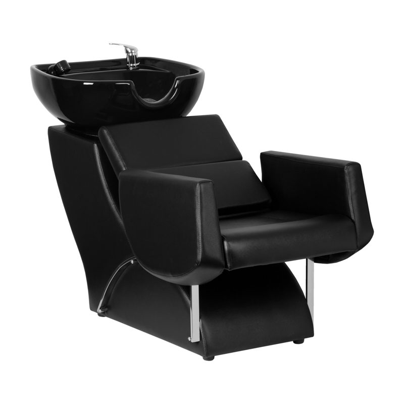 Gabbiano Friseurwaschplatz Santiago Schwarz – Italienisches Design