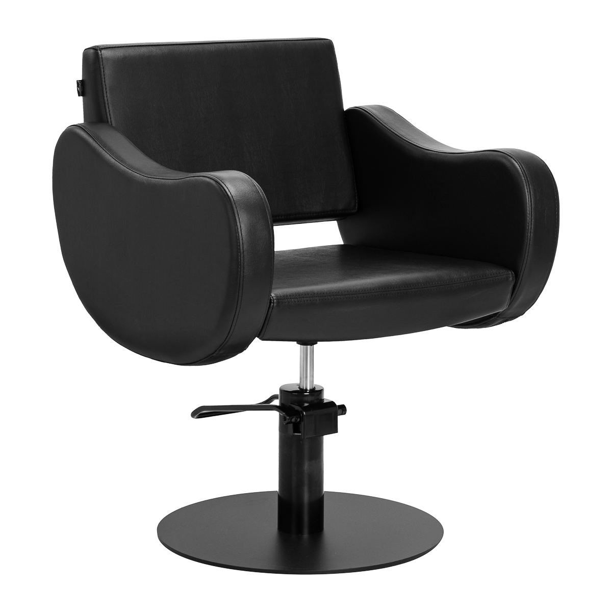 Gabbiano Friseurstuhl Sevilla Schwarz – Professioneller Salon-Stuhl mit ergonomischem Design
