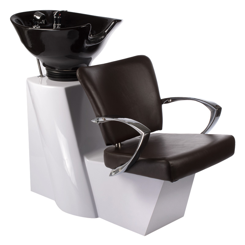 Premium Salon-Waschplatz LIVIO - Friseurmöbel mit verstellbarem Becken