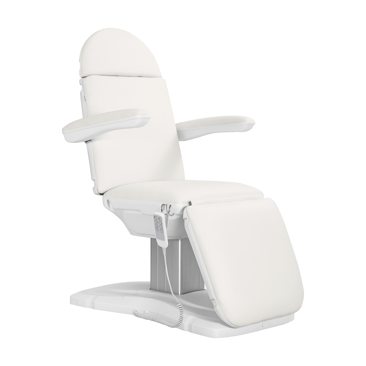 Sillon Eclipse 4 Motor elektrische Kosmetikliege in Weiß – Premium Behandlungsliege