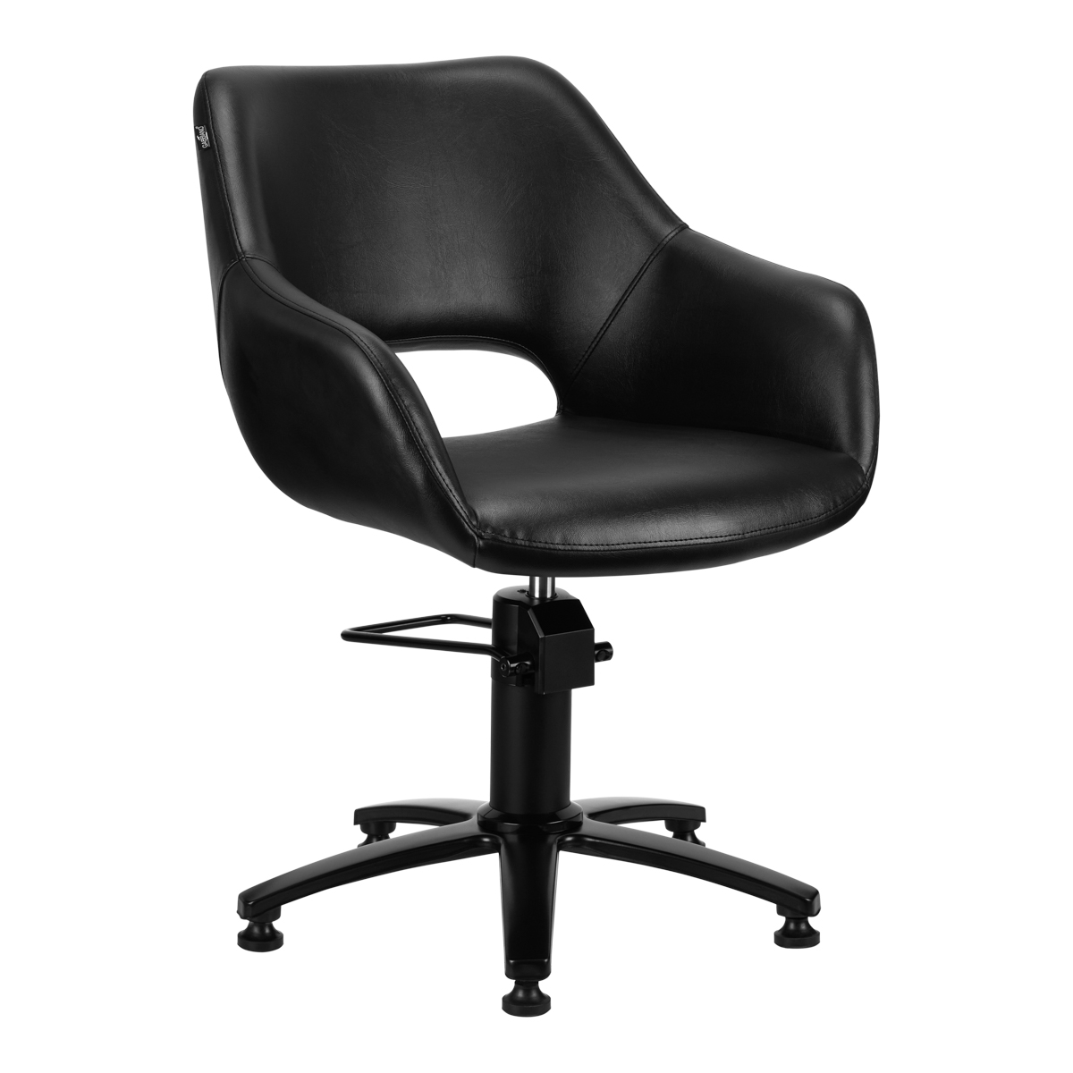 GABBIANO Lima Friseurstuhl Schwarz - Ergonomischer Salon-Stuhl mit Premium-Komfort