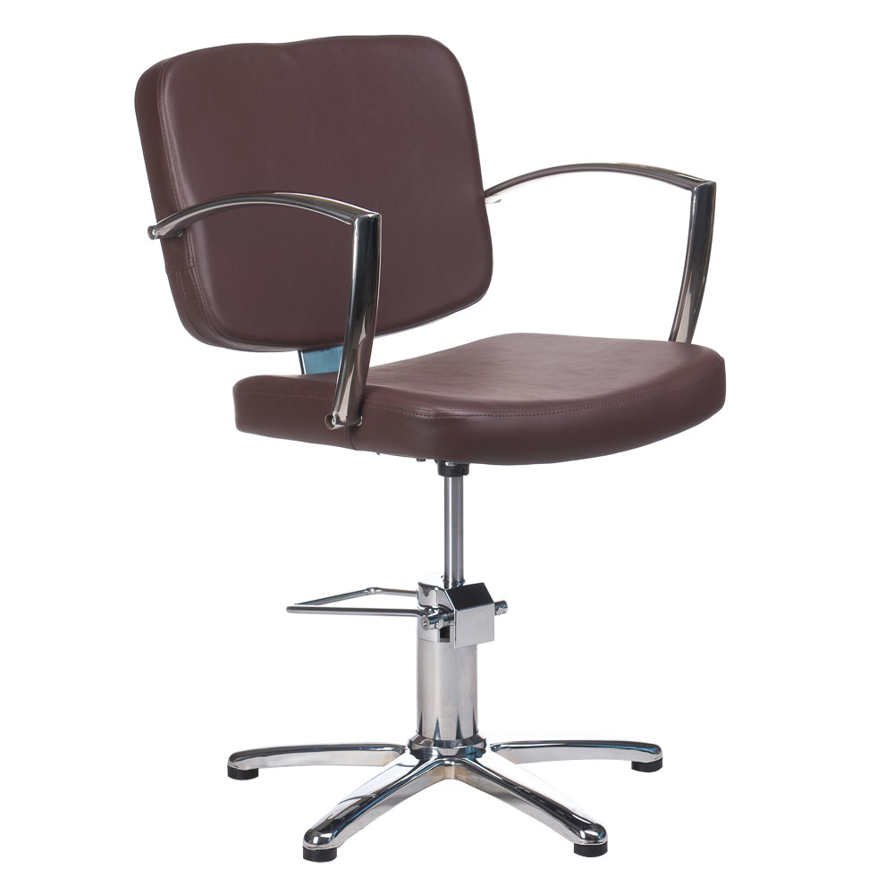 Eleganter Leder-Friseurstuhl hydraulisch – Premium Salon
