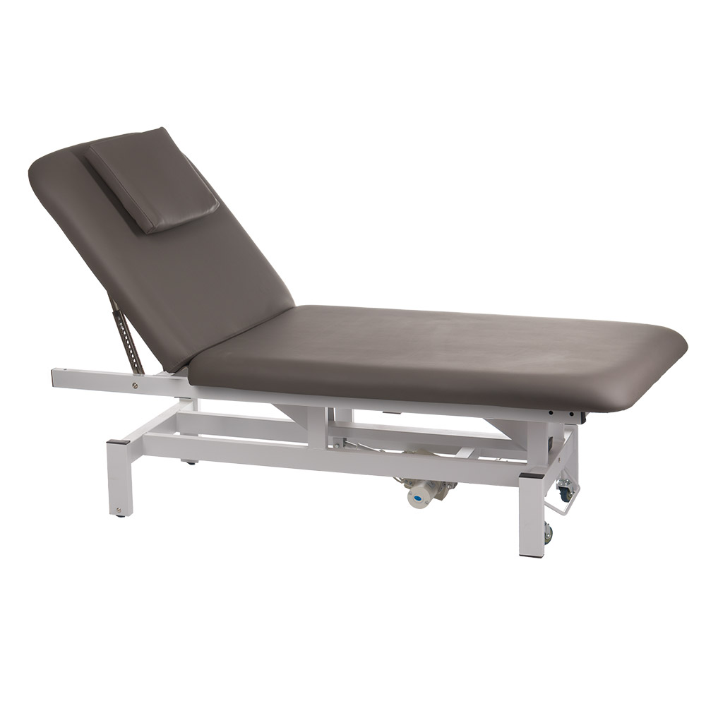 Premium Elektrische Massageliege Grau - Höhenverstellbare Wellnessliege