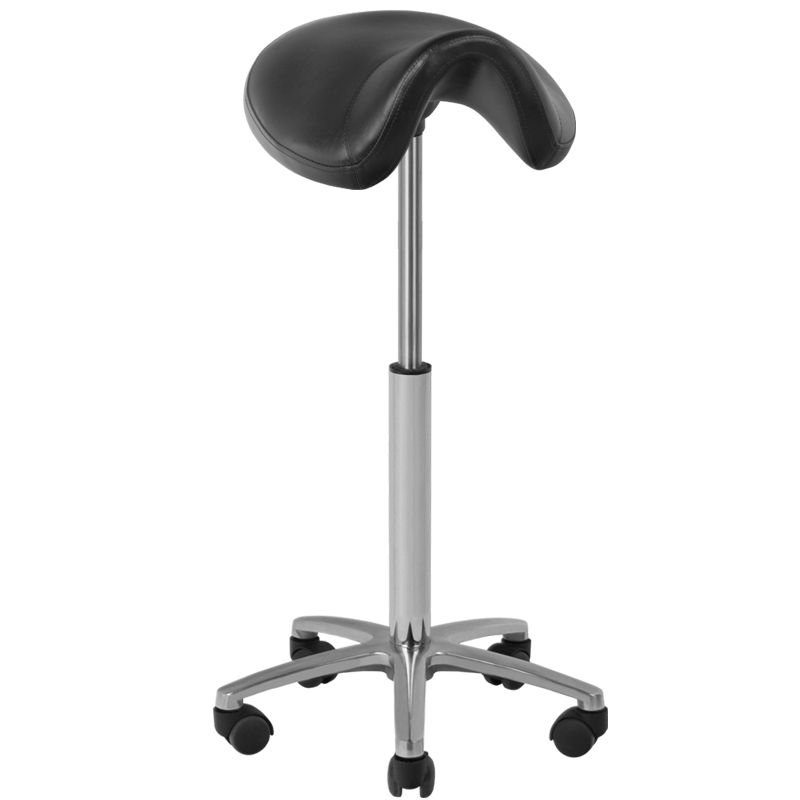 Professioneller Kosmetikhocker schwarz höhenverstellbar für Friseursalon und Kosmetik