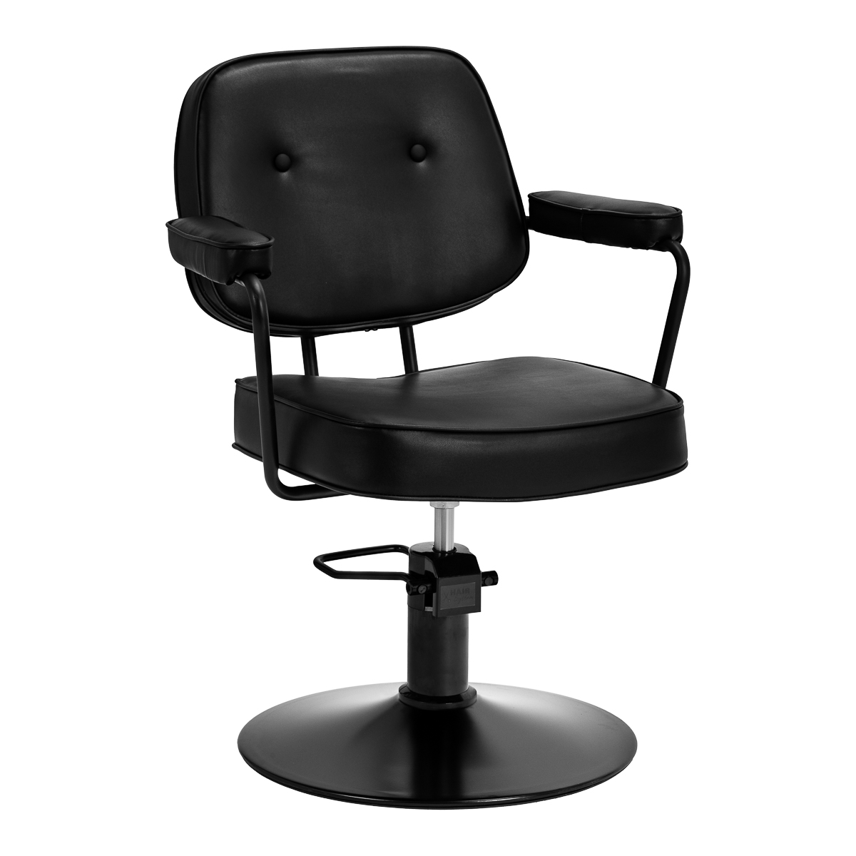 Hair System Friseurstuhl Tru noir Schwarz – Premium Friseur-Arbeitsstuhl in Schwarz