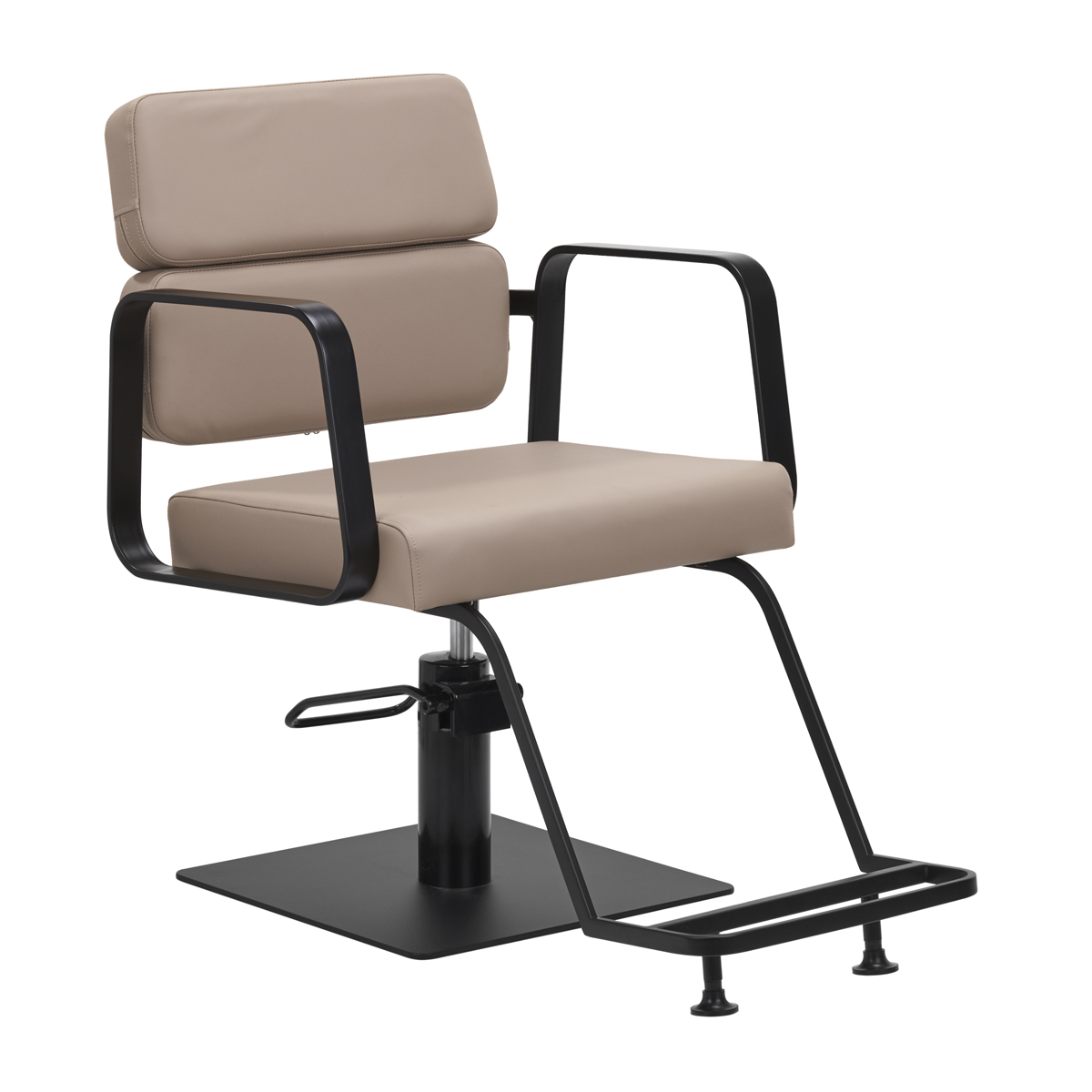 Gabbiano Porto Friseurstuhl schwarz beige – Hydraulik