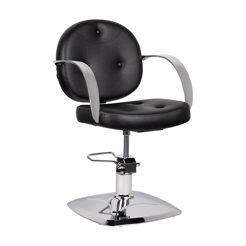 GABBIANO Friseurstuhl Asti Schwarz - Premium Friseursessel für Salon & Barbershop