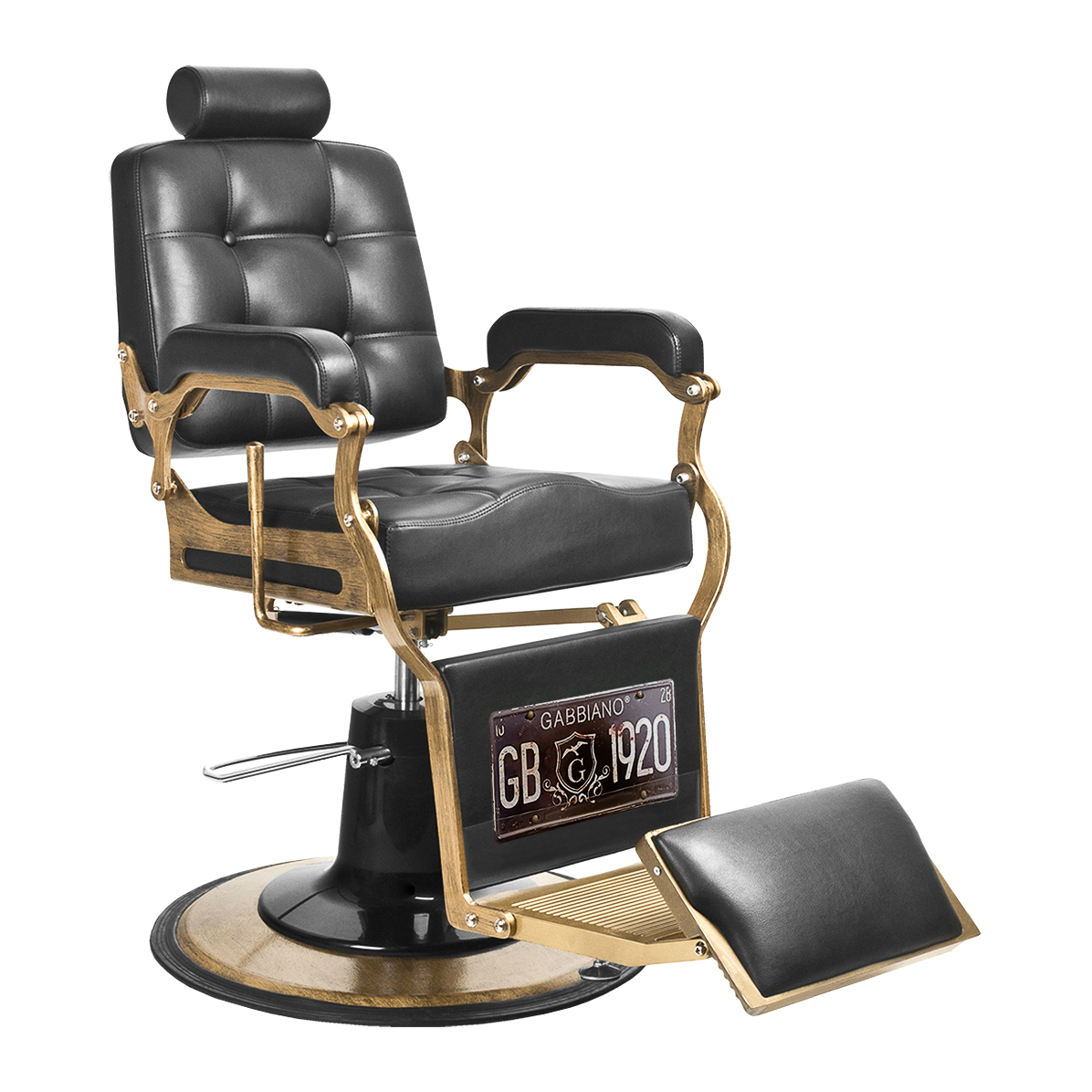 Gabbiano barberstuhl boss schwarz