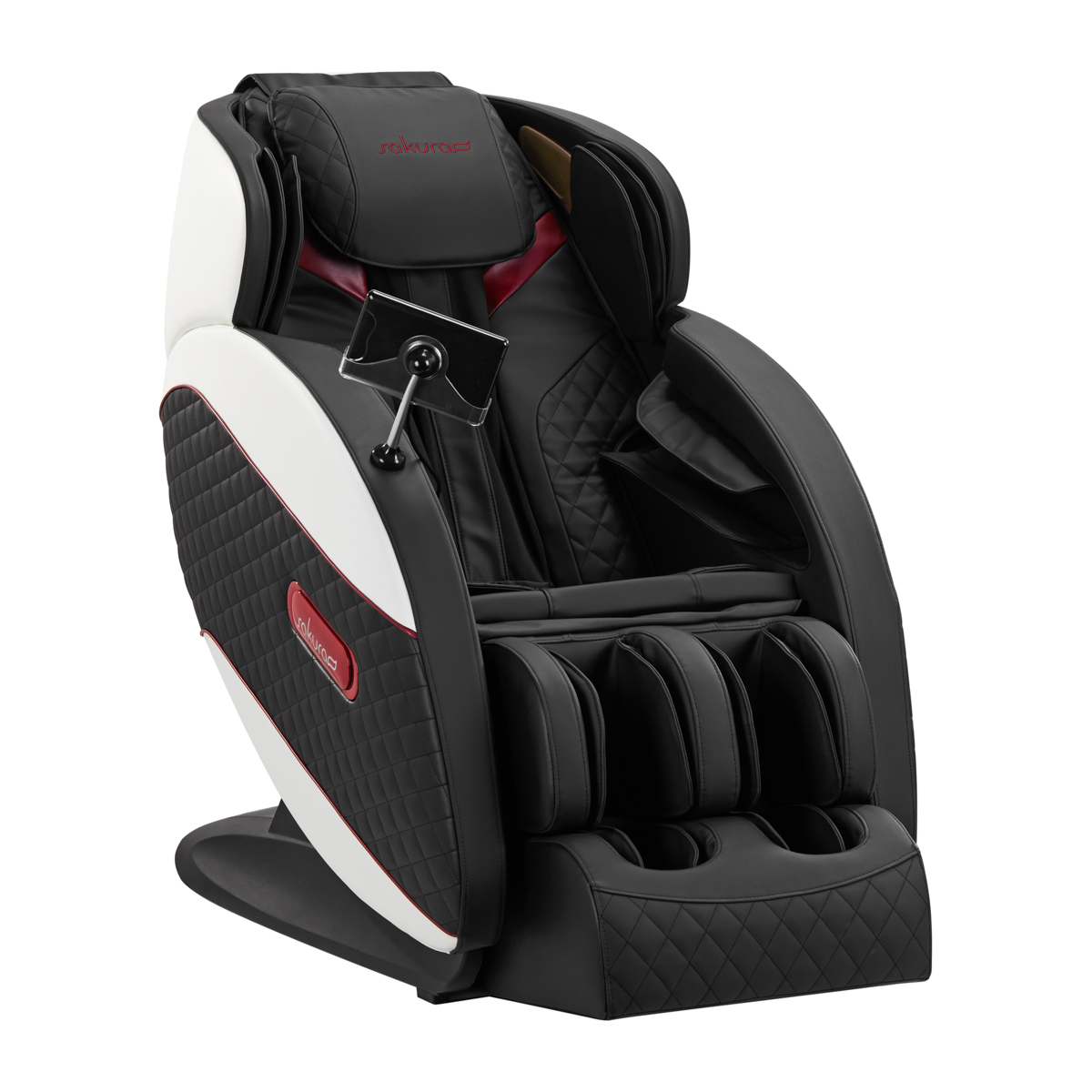 Sakura Massagesessel 801 Schwarz-Rot - Premium Friseur Massagesessel