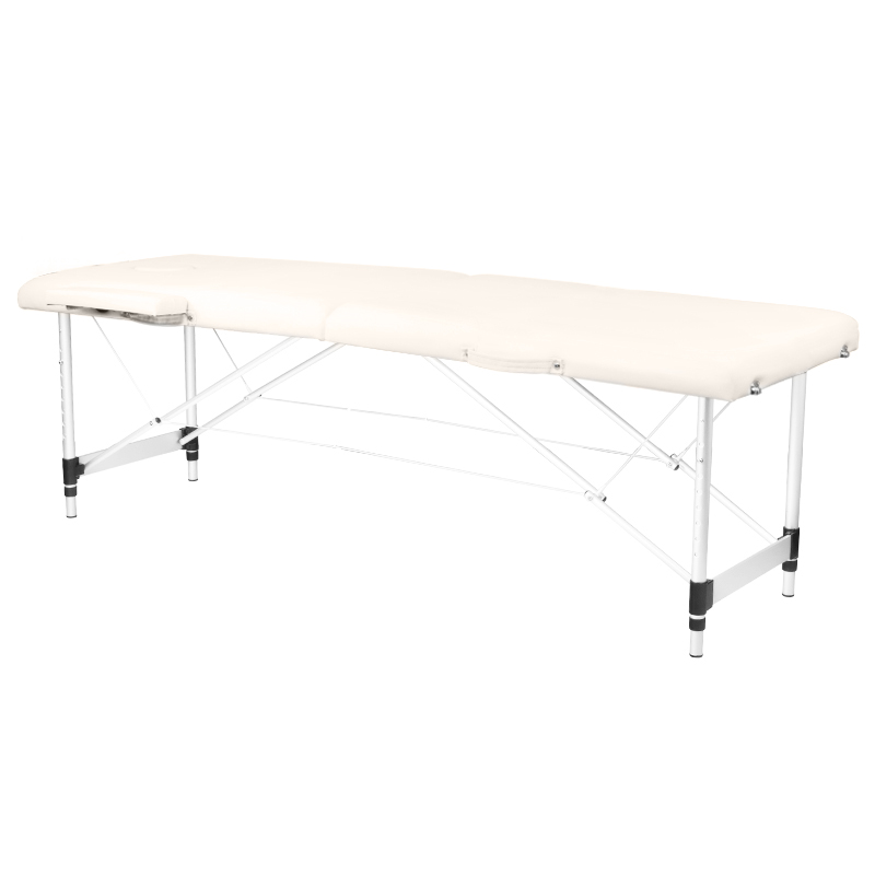 Klapp-Massageliege Alu Komfort 2-teilig Cream – 11,2kg
