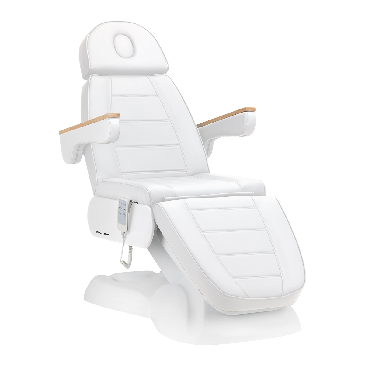 SILLON Lux 273b Elektrische Kosmetikliege 3 Motoren weiß – Premium Behandlungsliege