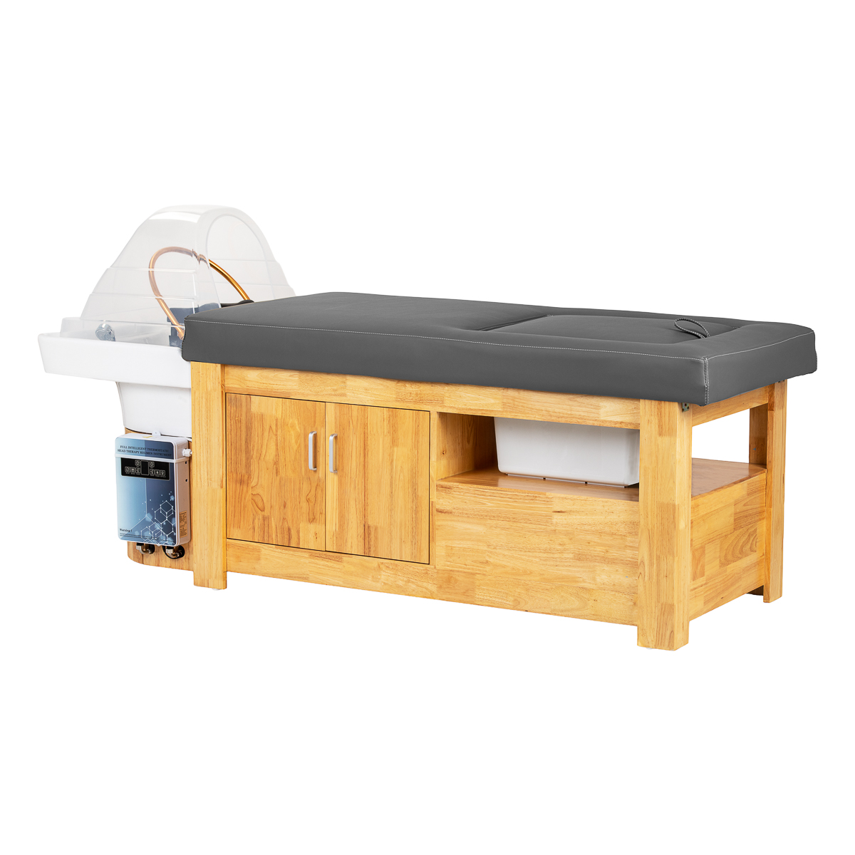 Gabbiano Head Spa Friseurwaschbecken Liege Bali in Grau