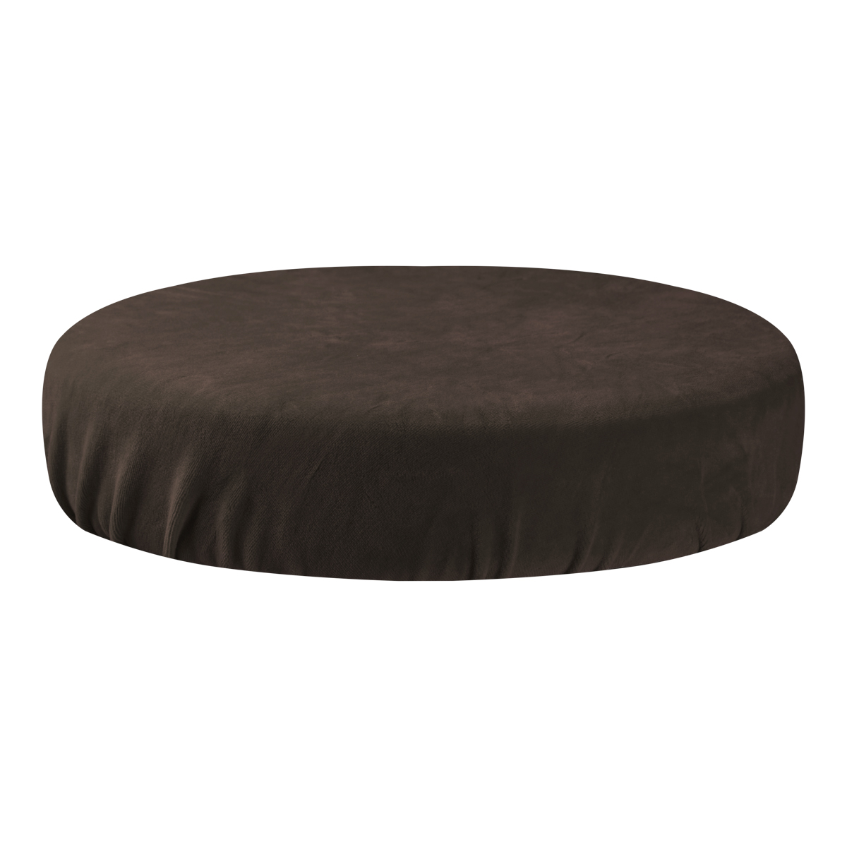 Welur Hocker Abdeckung Braun – Frottee