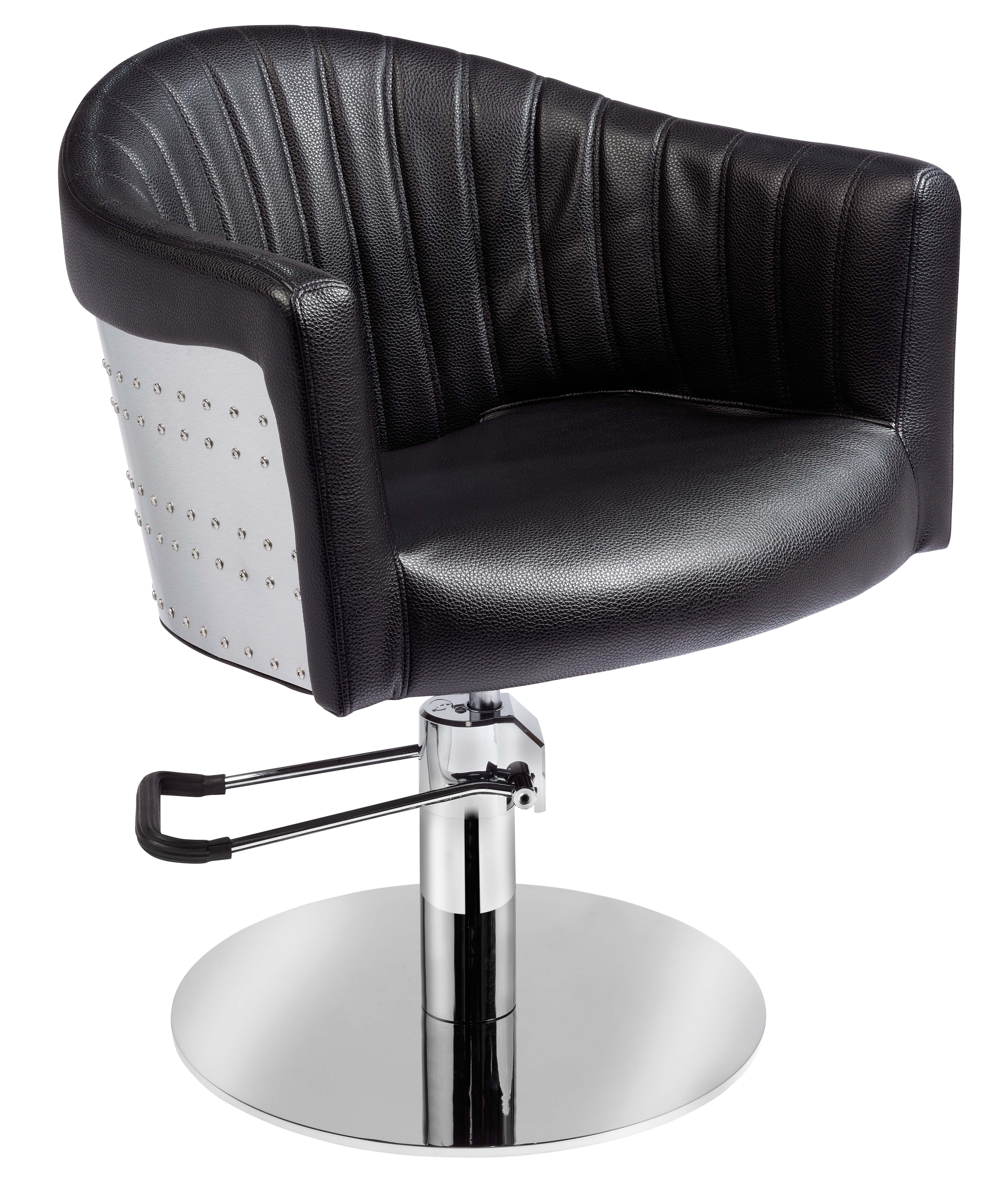 Friseurstuhl Tropez Deluxe Schwarz Hydraulisch Salon