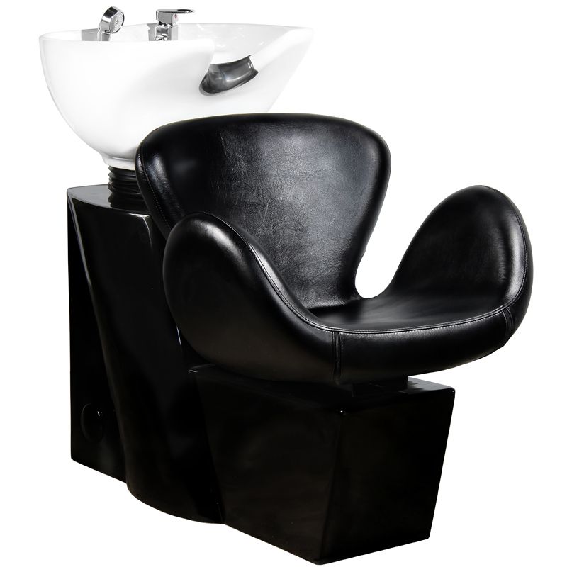Gabbiano Friseur-Waschbecken Amsterdam Schwarz – Profi-Waschplatz