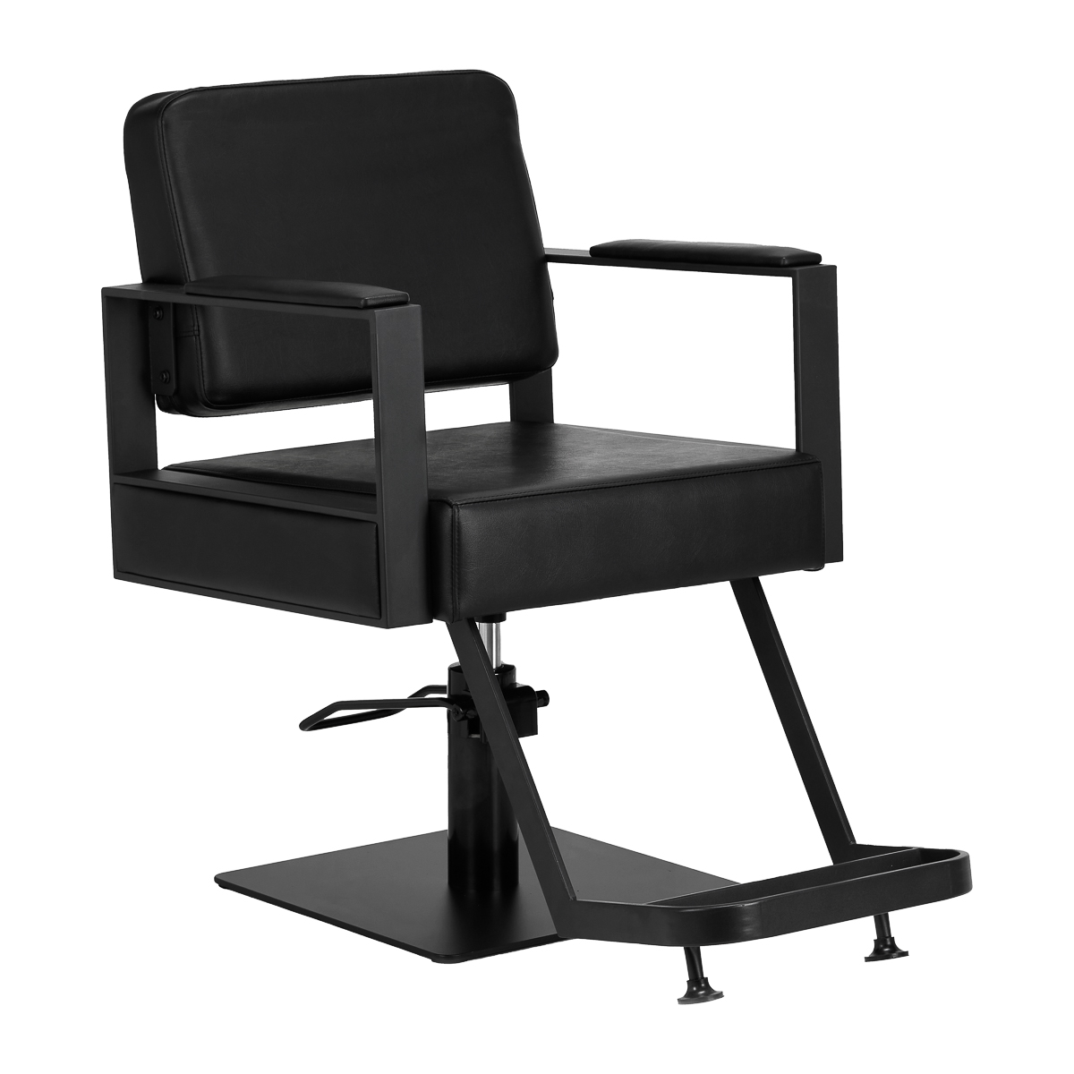Gabbiano Friseurstuhl Modena Schwarz – Hydraulischer Salonsessel