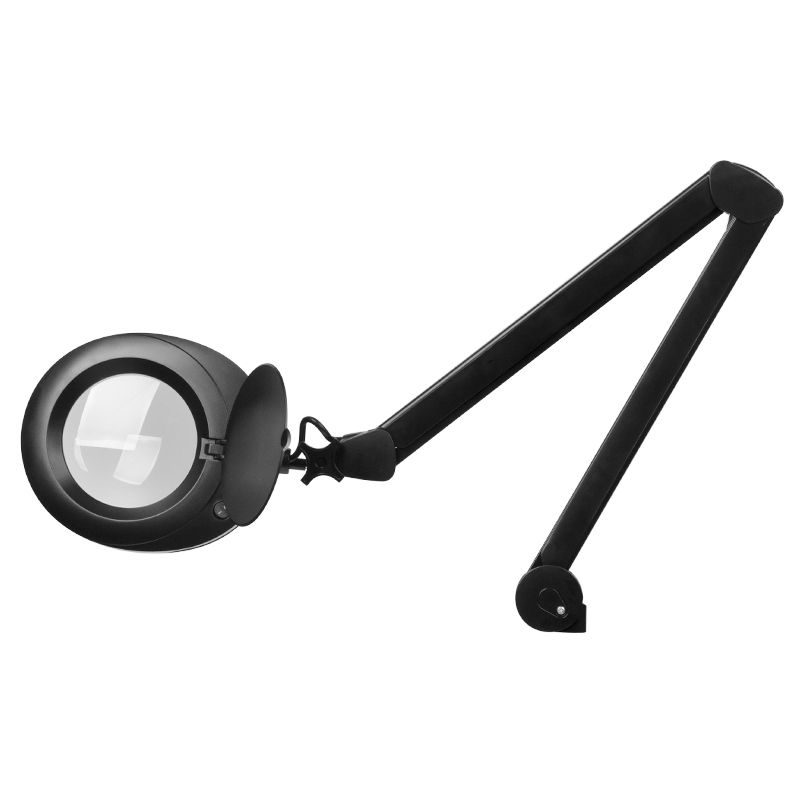 ELEGANTE Lupenleuchte 6025 Schwarz 60 LED SMD 5D