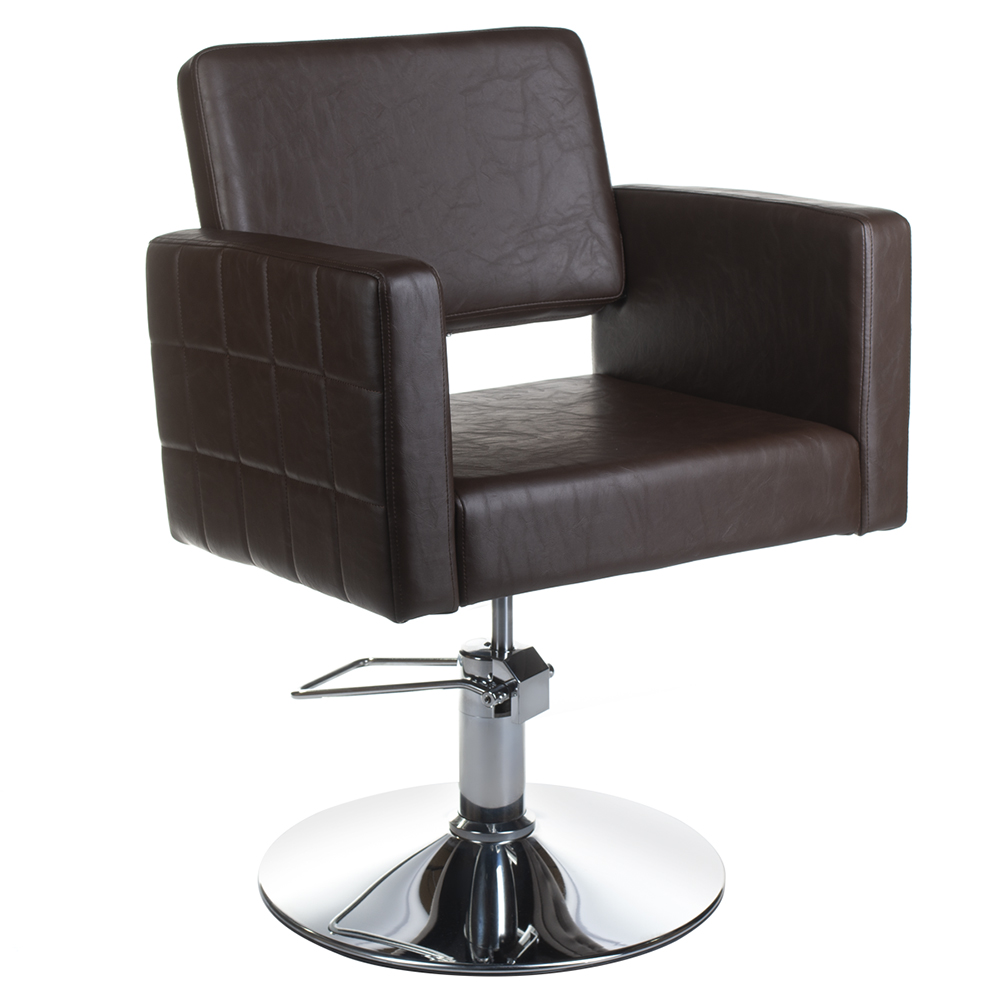 Schwarzer Friseurstuhl hydraulisch höhenverstellbar - Premium Salonstuhl
