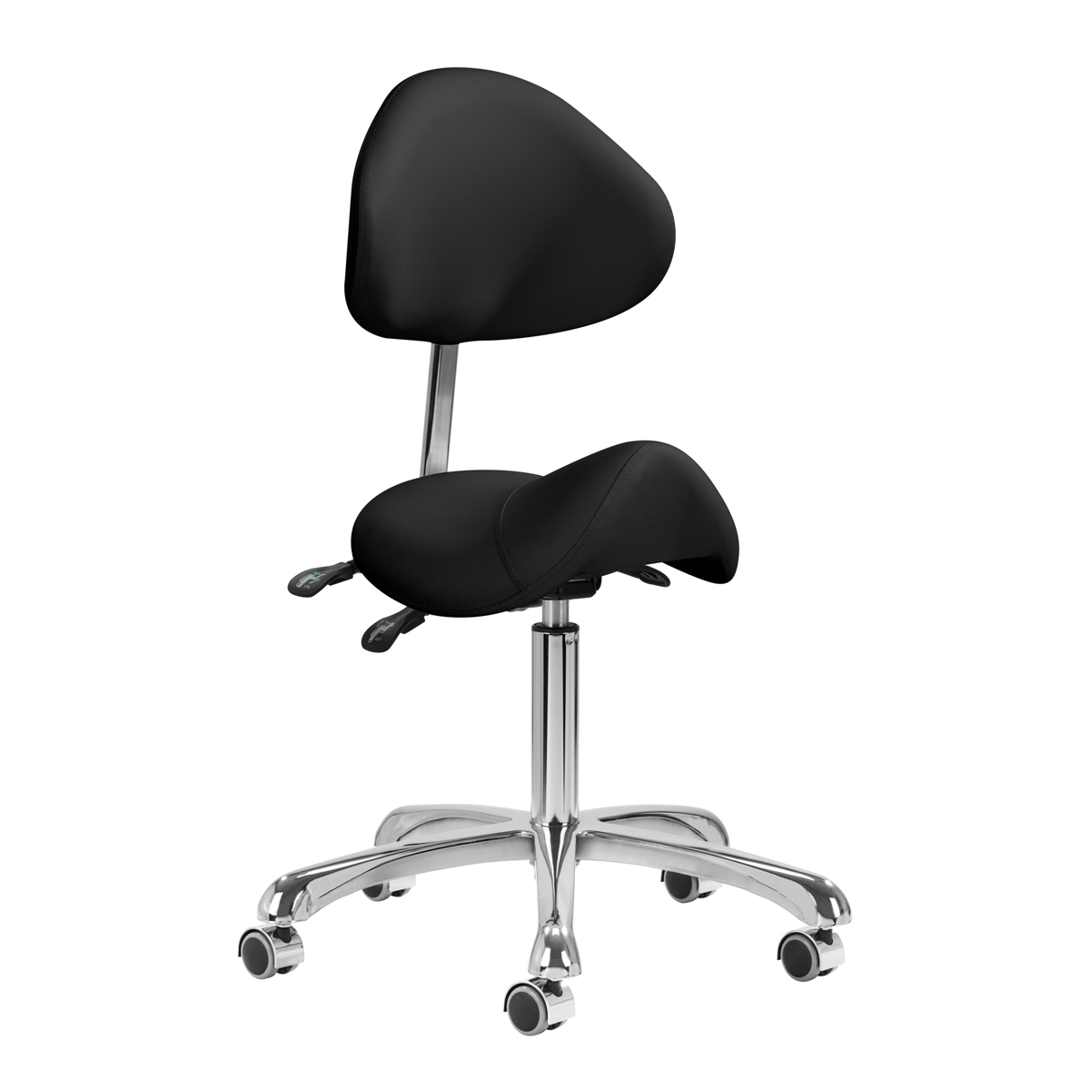 Giovanni Kosmetikhocker Schwarz 1004 - Professioneller Friseurstuhl für Salon & Kosmetik