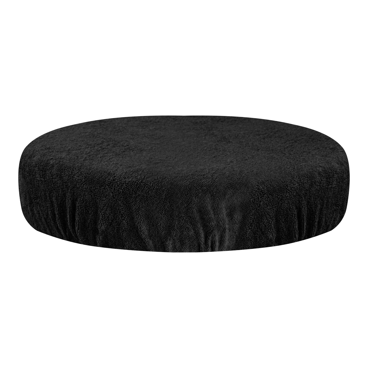 Frotteebezug für Hocker Schwarz – Kosmetikstuhl