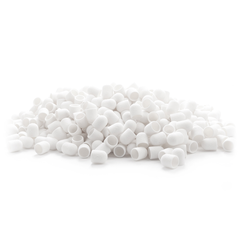 Exo Schleifkappe 10mm/60 500er Pack – Hard Cap Weiß