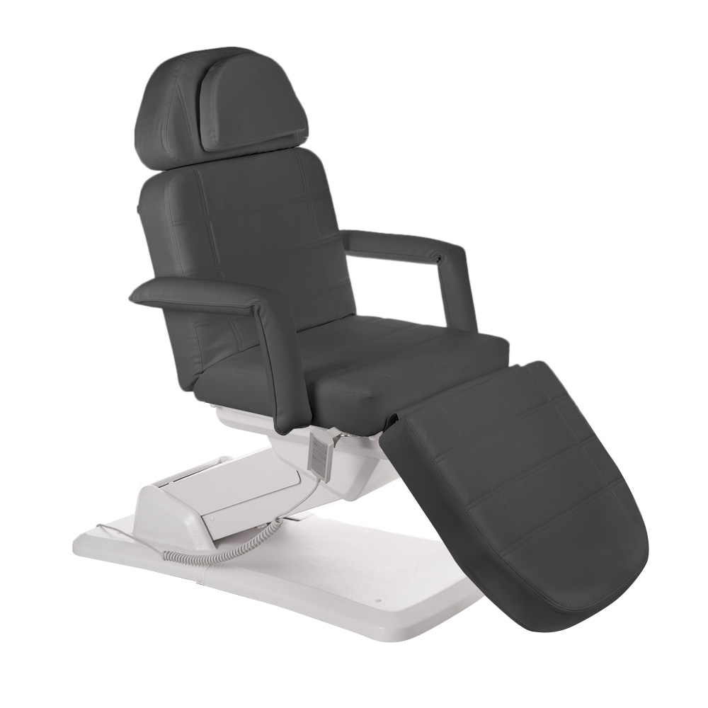 Luxus Behandlungsliege Premium Comfort Grau elektrisch höhenverstellbar