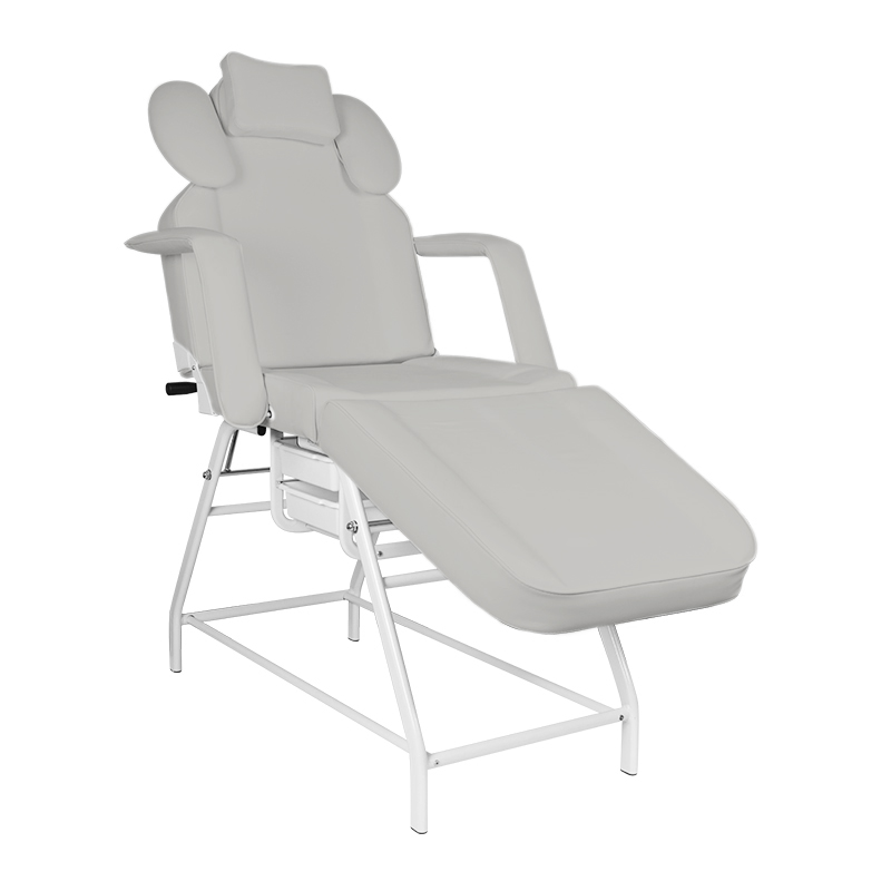 AZZURRO Wimpern-Behandlungsstuhl Ivette Grey - Ergonomischer Friseur-Kosmetikstuhl